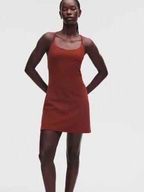 Lululemon Flow Y Dress B/C Cranberry Charm